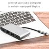 WS-07 Type-C 3.1 к RJ45 + HDMI + USB3.0 + PD Конвертер 4-в-1 Многофункциональная док-станция