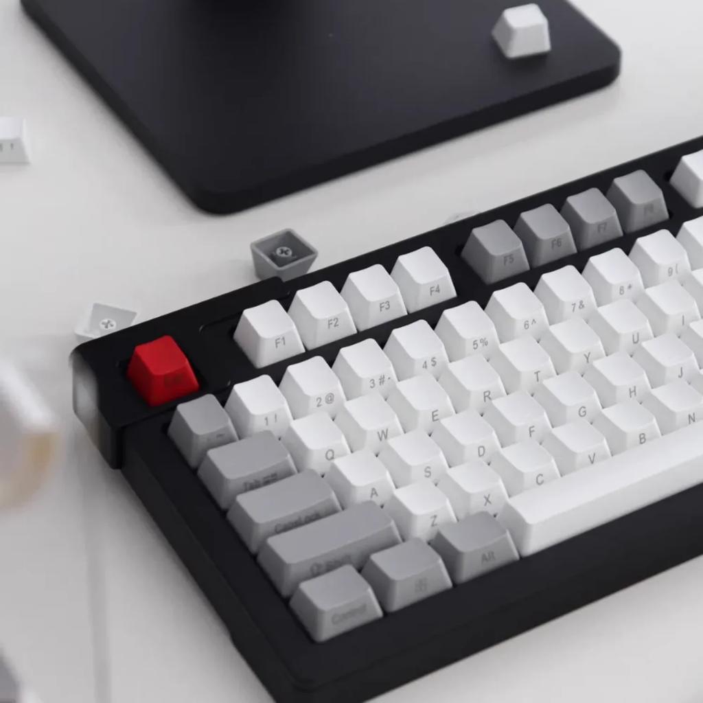 Xiaomi Большие однотонные карбоновые оригинальные/с боковой гравировкой кейкапы PBT с термосублимацией для OEM Gateron MX механических клавиатур