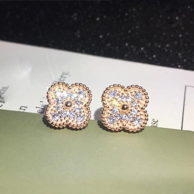 Серьги Four Leaf Grass, легкие роскошные белые рябчики с красным агатом и малахитом, женские серьги-гвоздики