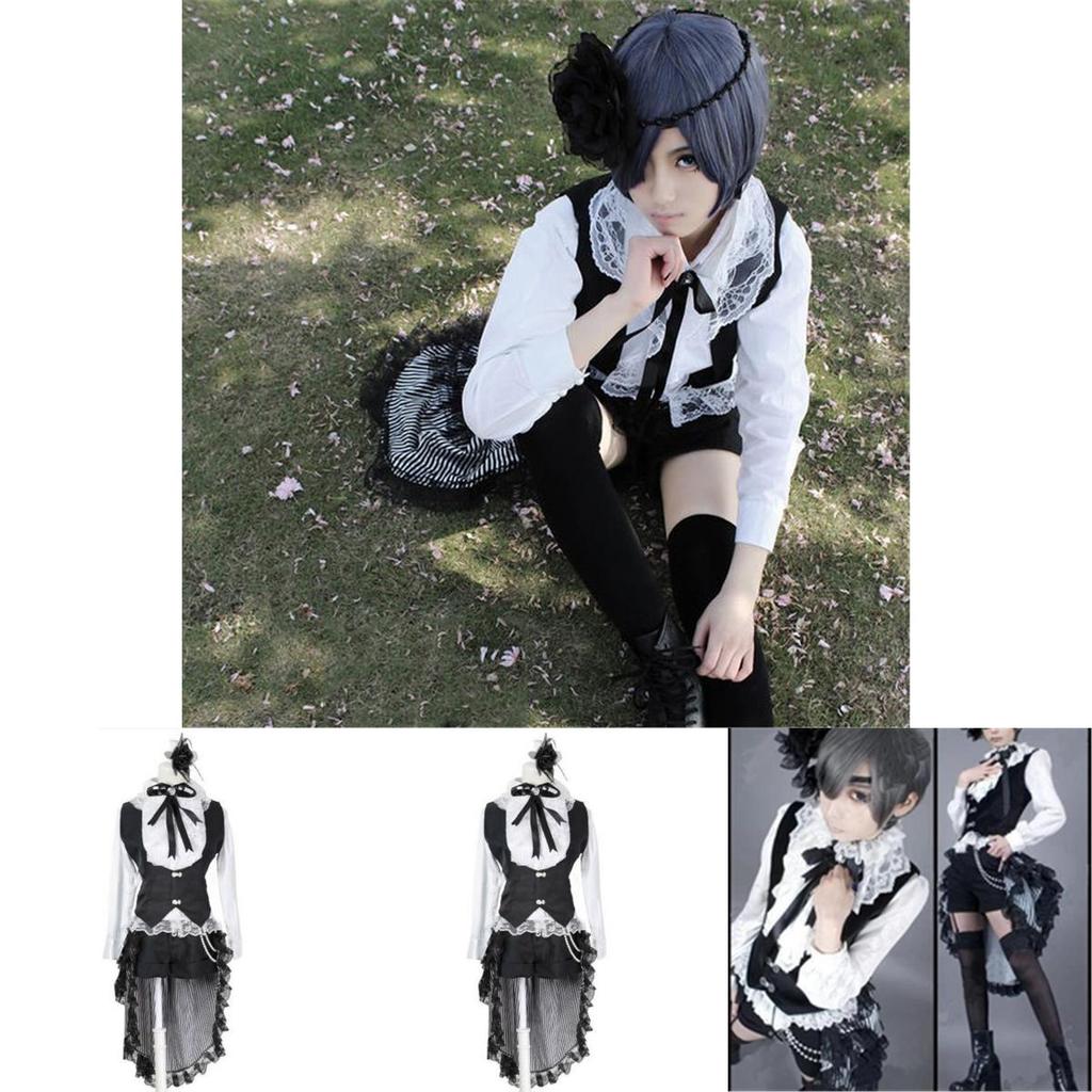 Изысканный костюм для косплея Сиэля Фантомхайва из «Темного дворецкого» с идеальными швами