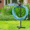 Отдельно стоящий сверхмощный держатель для садового шланга, вешалка для водяного шланга, катушка для шланга, уличная съемная металлическая подставка для шланга