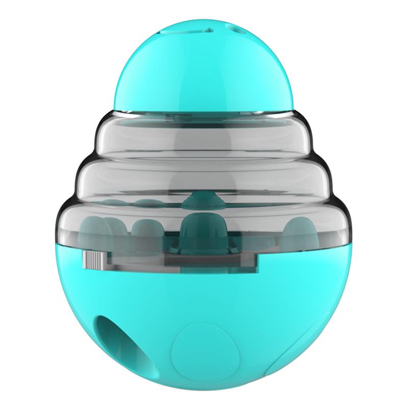 Интерактивная игрушка-кормушка для собак и кошек, для мелких животных, IQ-тренинг, улучшение для котят и щенков, медленно качающаяся, просыпающая корм, контейнер для еды