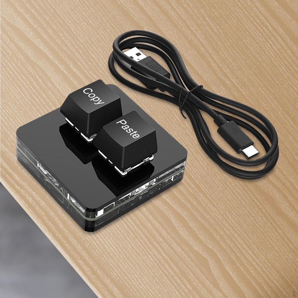 Copy and Paste 2 Key Keyboard Mechanical Gaming Type C Programming for