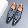 Мужские мокасины с вышивкой, роскошные туфли из лакированной кожи для свадебной вечеринки, дизайнерские удобные дышащие туфли для торжественного платья больших размеров