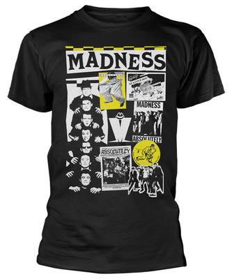 Черная футболка унисекс Madness Spaper Cuttings