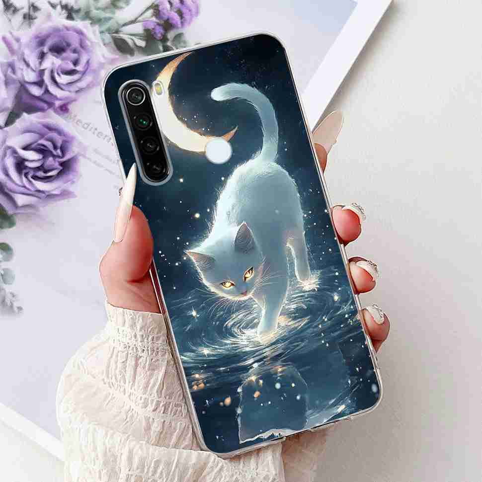 Чехол для Xiaomi Redmi Note 8 Винтажный Дракон Роскошный Цветок Мягкий Силикон ТПУ Чехол Для Redmi Note8 Note 8T Чехлы для Телефона Ударопрочный