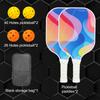 Набор ракеток для пиклбола PATIKIL, одобренная USAPA, ракетка для пиклбола с покрытием из стекловолокна и мягкой рукояткой, 2 ракетки, 4 мяча для пиклбола, 1 сумка для переноски для мужчин