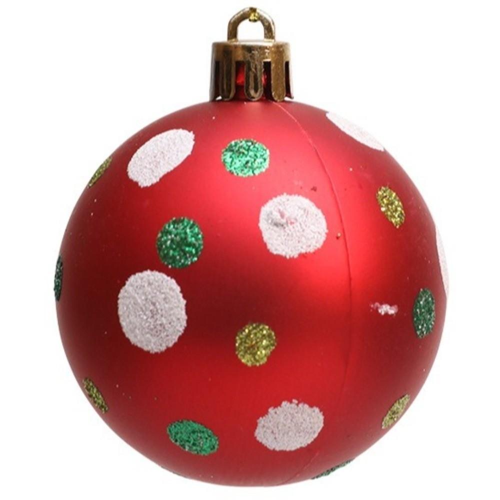 Colorful Christmas Baubles 6cm Holiday Ball Ornaments Christmas Tree Decor