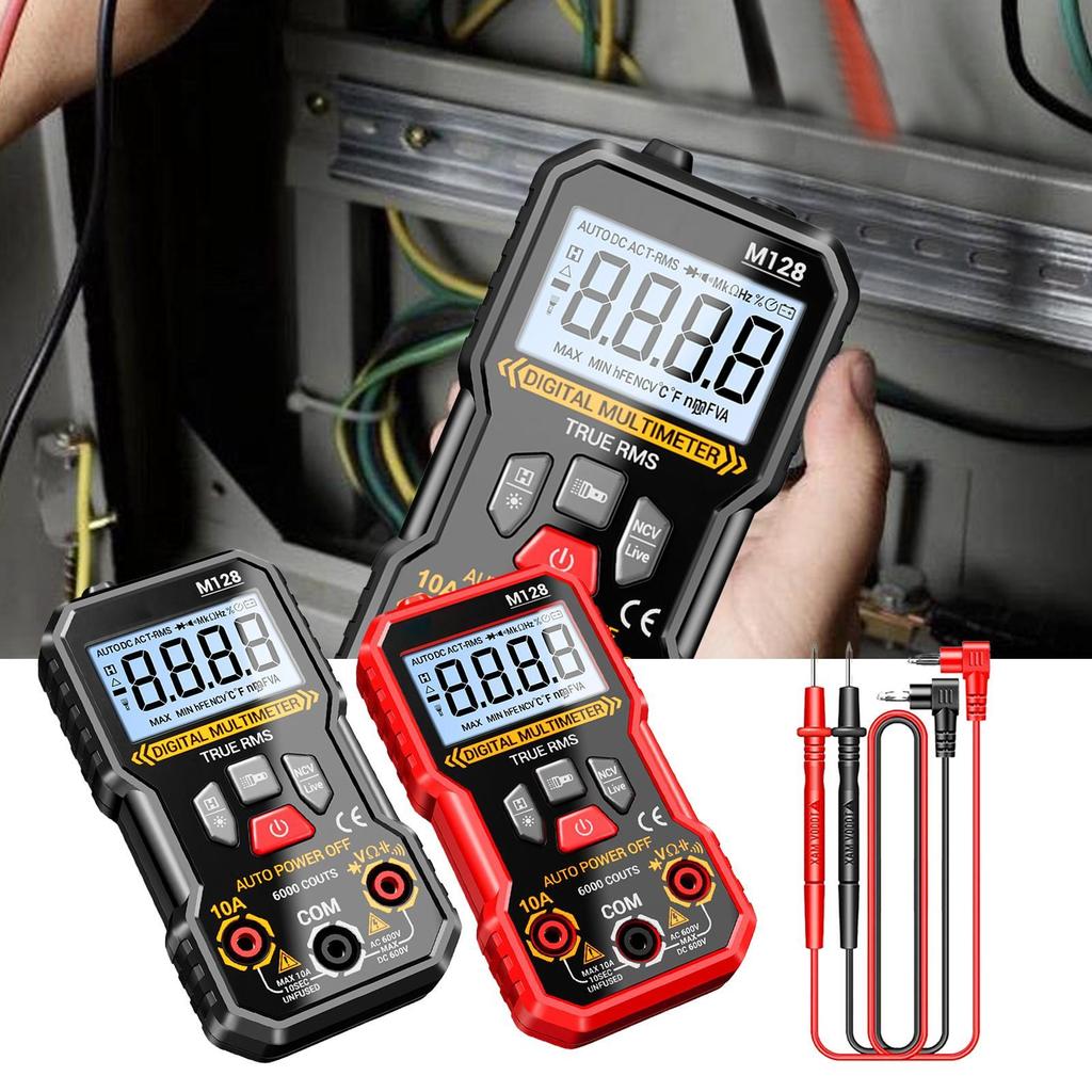 Multimeter Tester 6000 Counts Smart Voltage Tester Measuring Instruments For Construction Solar Industrial Car Circuit