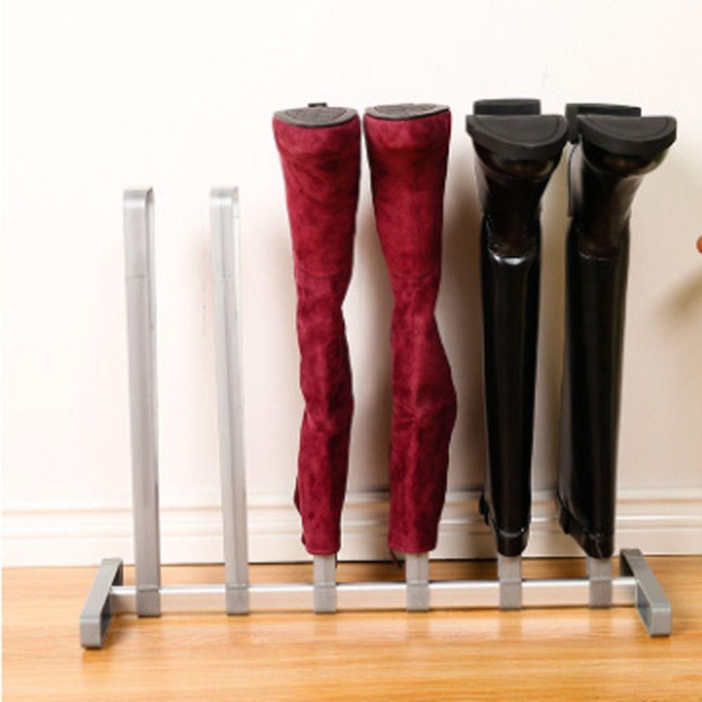 Household Closet Aluminum Zinc Zinc Alloy Space Saving Free-standing Shoe Stand Shelf Boot Holder Shoes Rack