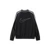 Nike Premium Logo Print Striped Color-Block Basketball Jacket Men Jackets Black DX0348-010