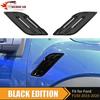 2PC Glosy Black Fender Air Vent Outlet Cover Trim Bezels for Ford F150 2015-