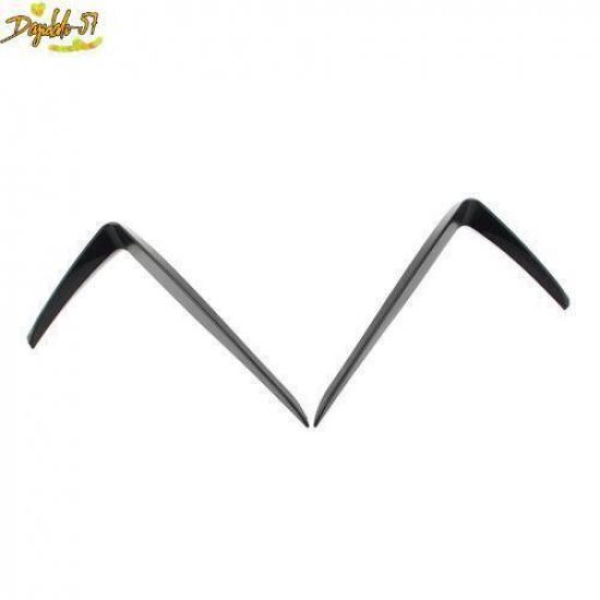 Glossy Black Front Bumper Fog Light Lamp Cover Trim For VW Golf 7 GTI 2013-2016