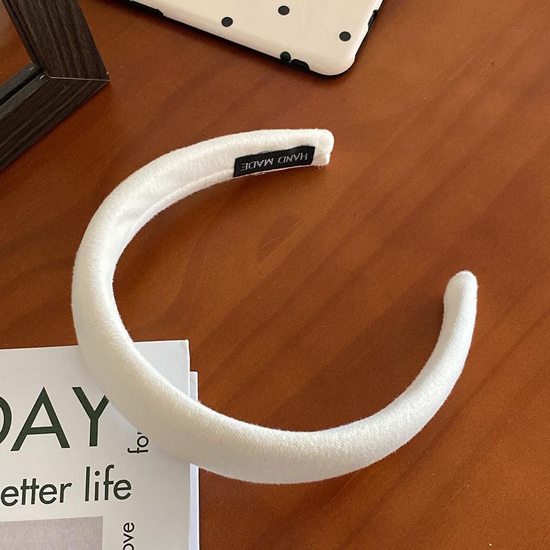 Винтажная клетчатая повязка для волос, элегантная губчатая широкая резинка для волос, обруч для волос для женщин, аксессуары для волос, повязка на голову для мытья лица, головной убор для девочек