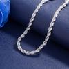 Wholesale 925 Sterling Silver Classic Twisted Rope Chain Bracelets For Women Wedding Party Wild Christmas Gift Fashion Jewelry
