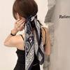 New 60CM Paisley Print Square Scarf Women Soft Satin Kerchief Hairband Neckerchief Head Hijab Lady Headband Foulard Bag Ribbon