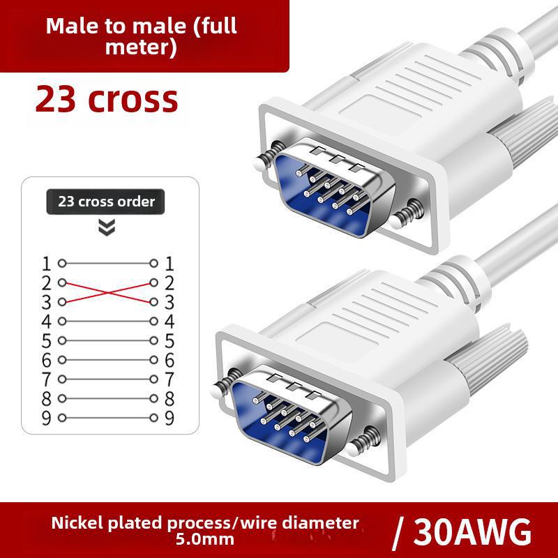 Последовательный удлинительный кабель RS232 DB9 «папа-мама», доступен в длинах 1,5 м, 3 м, 5 м