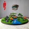 High-End Hotel Dining Table Flower Arrangement and Miniature Landscape Decor