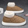 Модная зимняя домашняя обувь Повседневная Сохраняющая тепло Толстая подошва Уличная обувь Эластичная Мягкая Удобная Новая Универсальная Нескользящая Износостойкая