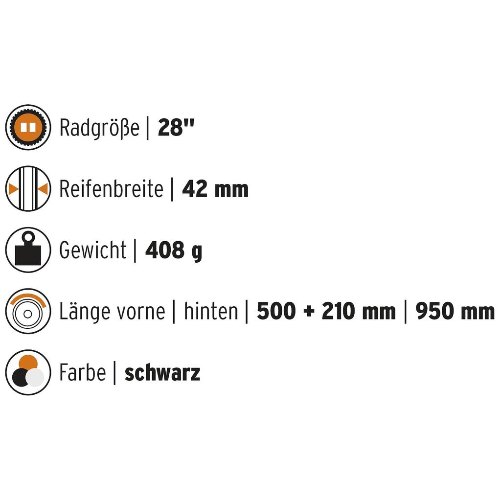 Комплект передних и задних брызговиков SKS speed rocker gravel fender черного цвета