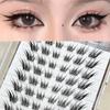 Эффект лисьего глаза Пушистые накладные ресницы Многоразовые DIY наращивание ресниц Самоклеящиеся пучки ресниц
