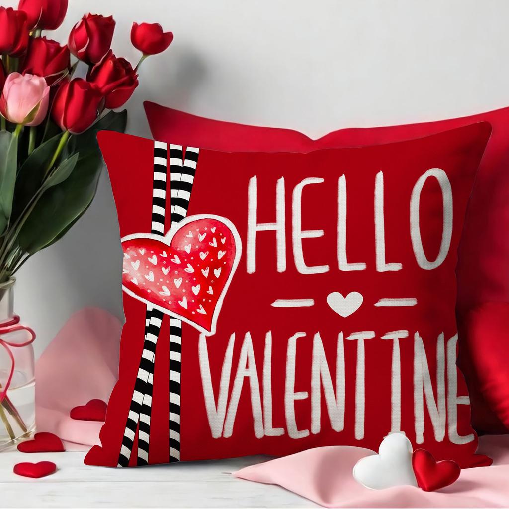 Valentine's Day Love Pillow Case Bedroom Decoration Letter Print Pillow New Style Sofa Pillow