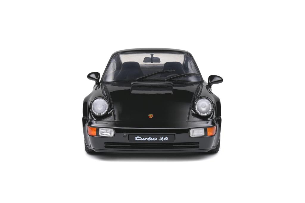 SOLIDO Mini Car 1/18 Porsche 911 (964) Turbo 1991 Black SOLIDO S1803404