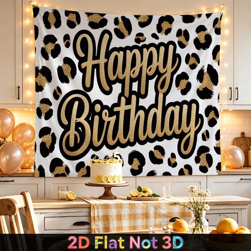 Party Backdrop Happy Birthday Birthday Photo Booth Background Front Door Decor