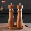 Pepper Grinder, Wood Salt and Grinder Mills Sets (included a Spare Ceramic Brush), Shakers for Your Kitchen