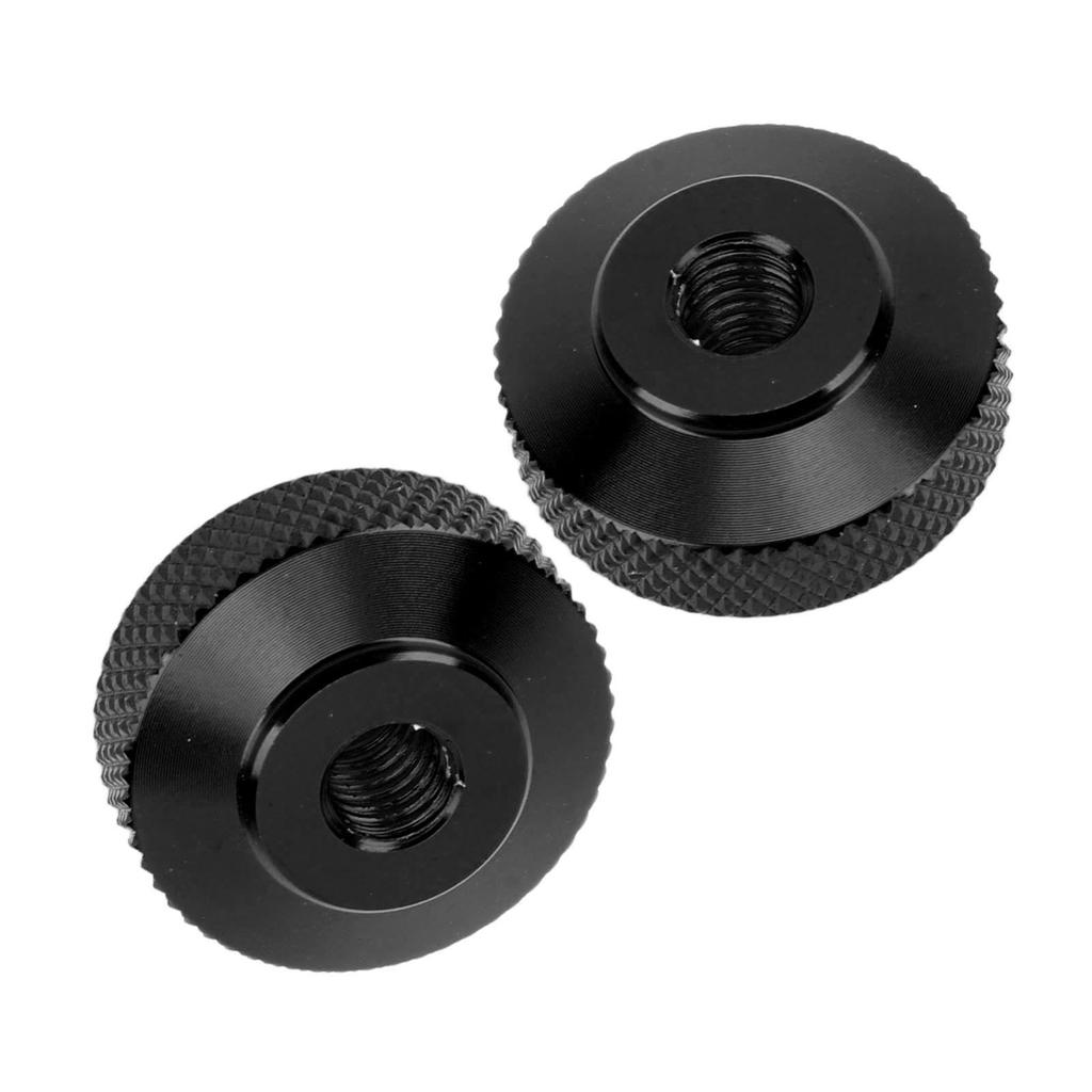 Bike Chain Adjustment Nut, Practical 2 Pieces Aluminum Chain Adjustment Nuts Durable and Easy to Use for Monkey Cross Super(Black)