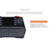 Мини-беспроводная клавиатура 2,4G, воздушная мышь, трехцветная клавиатура с подсветкой и сенсорной панелью для ноутбука и телевизора