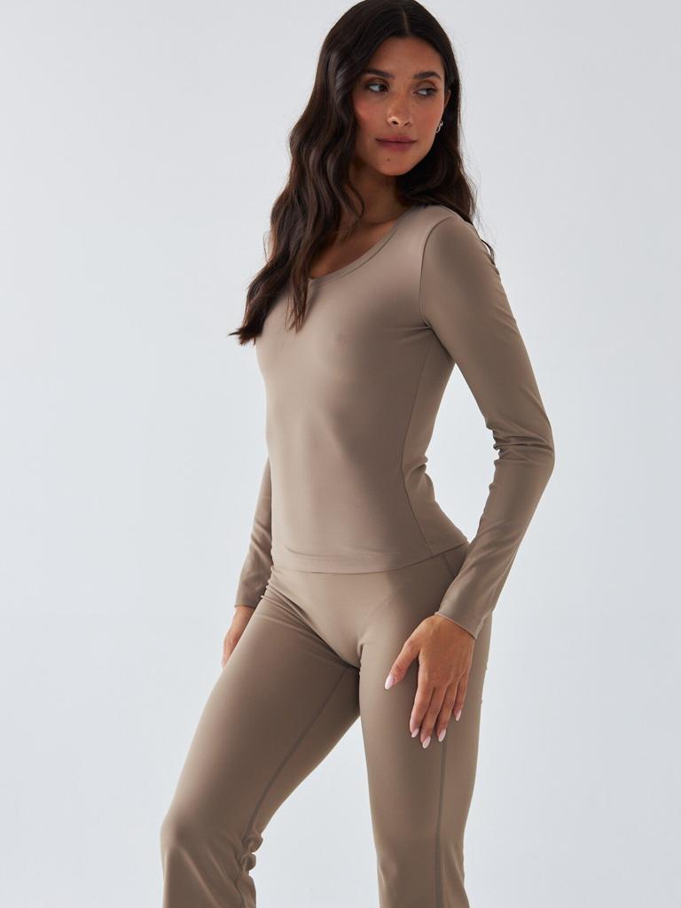 Beige Longsleeve Sports - Morning Dew
