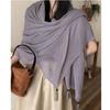 New Spring and Autumn Style Hanging Solid Color Scarf for Women's Literary Retro Versatile Shawl Thin Decorative Scarf Neck Fen