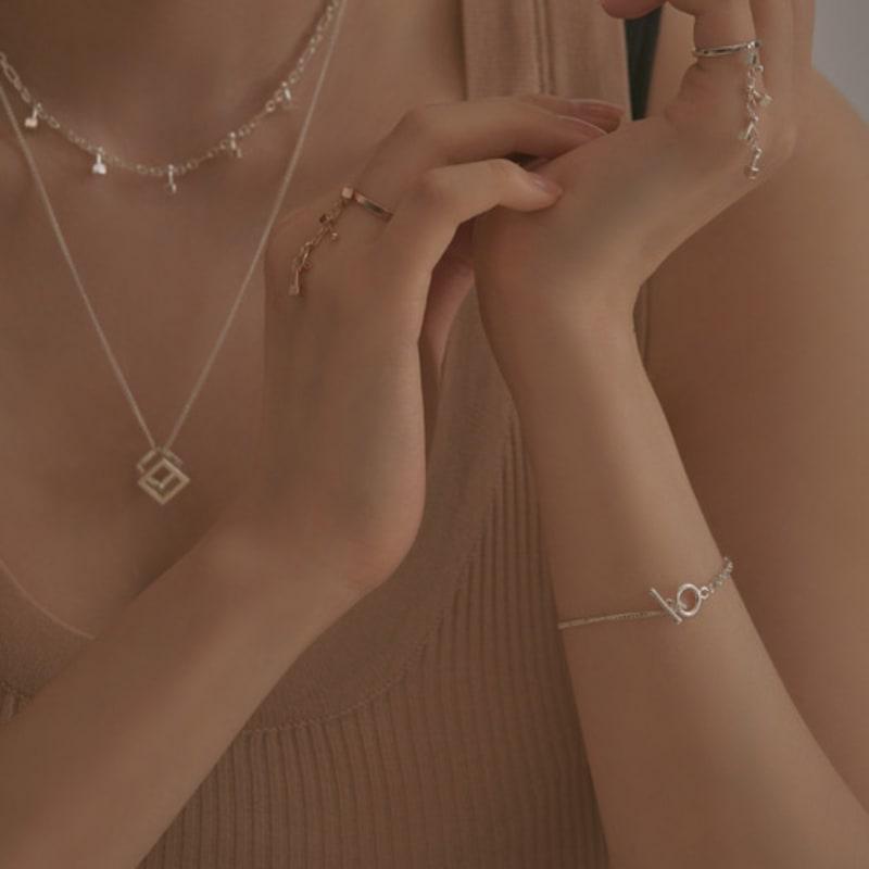 BONAFIDE JEWELRY Длинная Цепь Кольцо-Шарик
