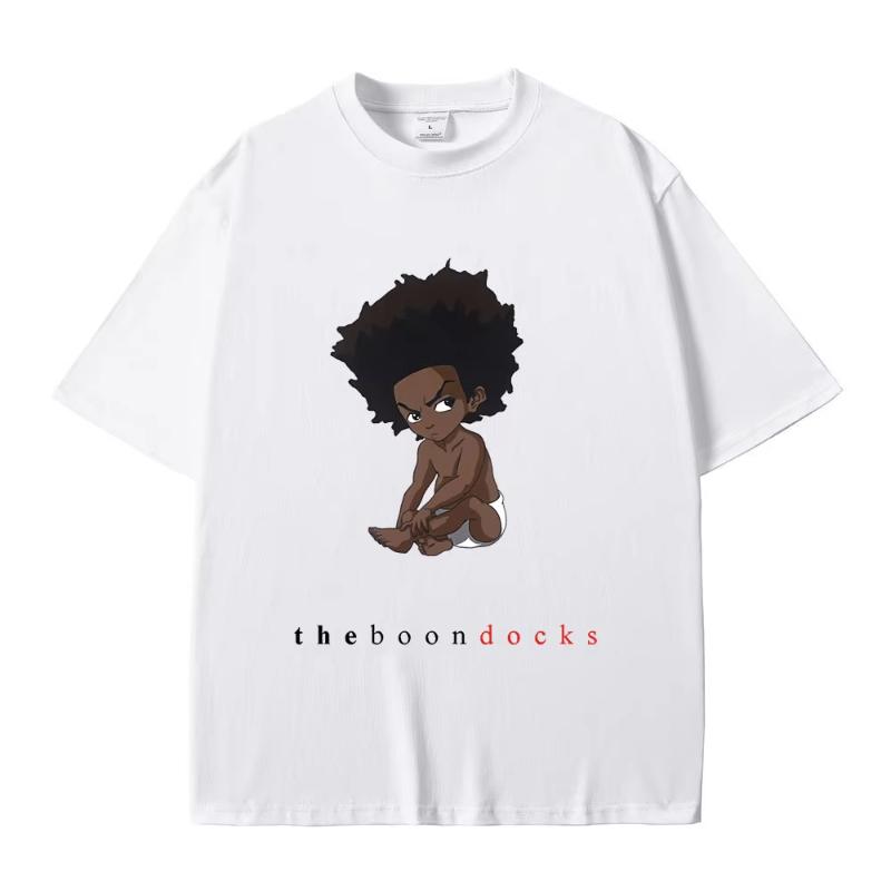 Графическая футболка The Boondocks Смешная Мужская Женская Косплей Рэпер The Notorious Big Готов Умереть Принт Футболка Biggie Smalls Т-ши...