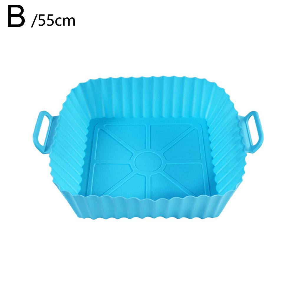 Многоразовая силиконовая корзина для аэрофритюрницы, противень для выпечки, силиконовая форма для аэрофритюрницы, корзина для пиццы и жареной курицы, вкладыши и аксессуары для аэрофритюрницы