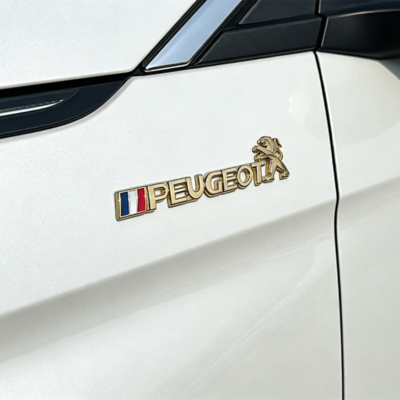 Car trunk badge logo metal sticker fender car sticker suitable for Peugeot 108 206 207 208 301 307 308 406 407 408 508 2008 3008