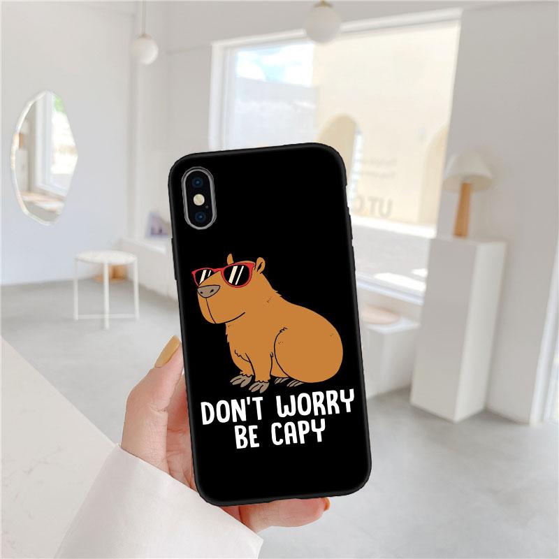 LO19 Cartoon Capybara Soft Shell Phone Case for OPPO A3 Pro A72 A74 A76 A77 A77S A78 A79 A94 A95 A18 A40M A58
