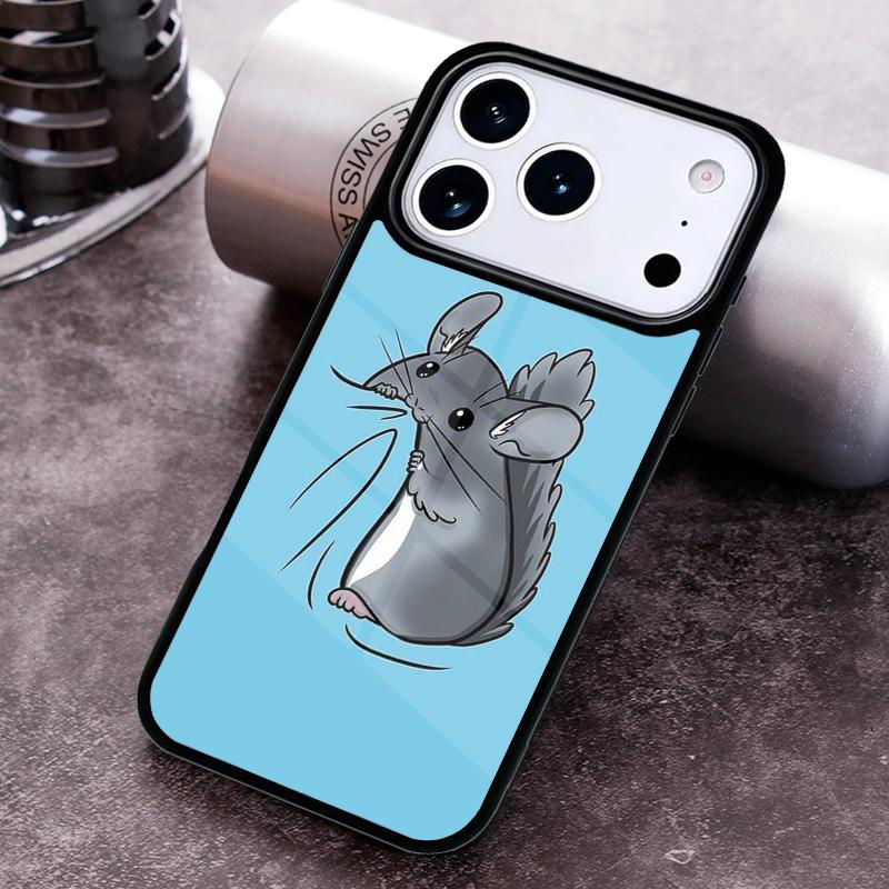 Cute Cartoon Chinchilla Phone Case For iPhone 17 16 15 14 13 12 11 Pro Max Plus 17Air Soft Silicone Cover