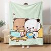 1pc Yier BuBu Bear3 Blanket, Gift, for Men and Women, Soft Blanket, Good for Sofa Bed Couch Travel, Lightweight Flannel Blanket