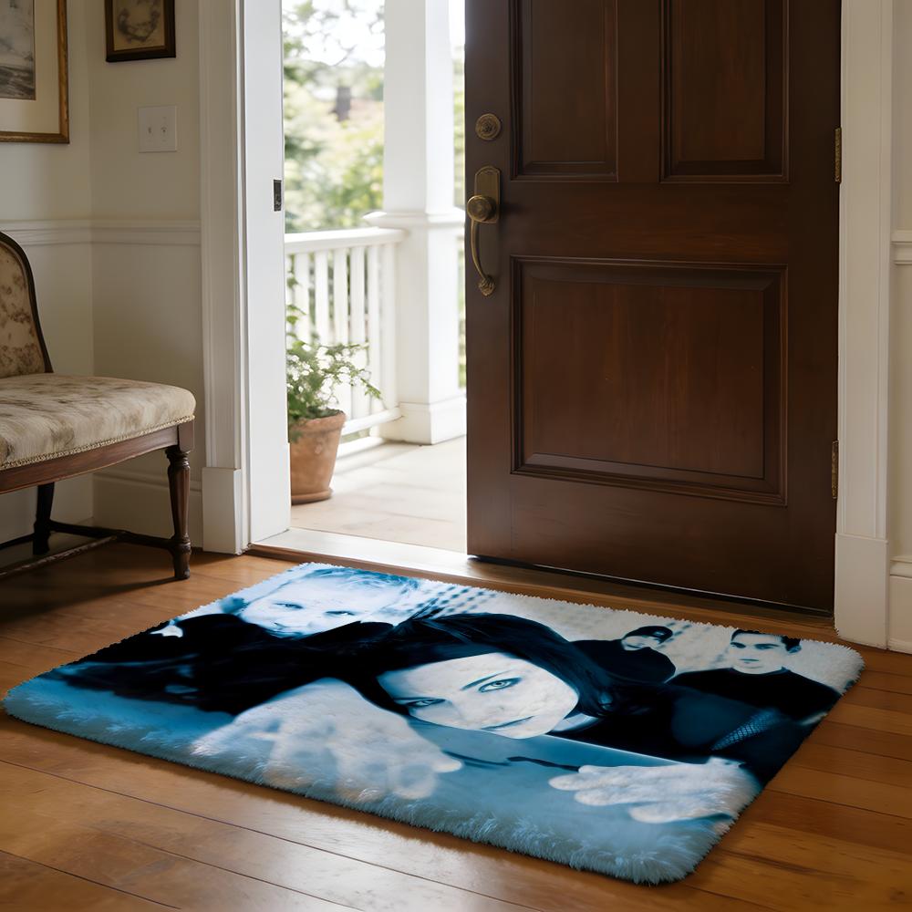 Floor Mat Soft Flannel Rug Non Slip Absorbent Mat for Bathroom Bedroom Home Decor E Evanescence Band A Amy Lee