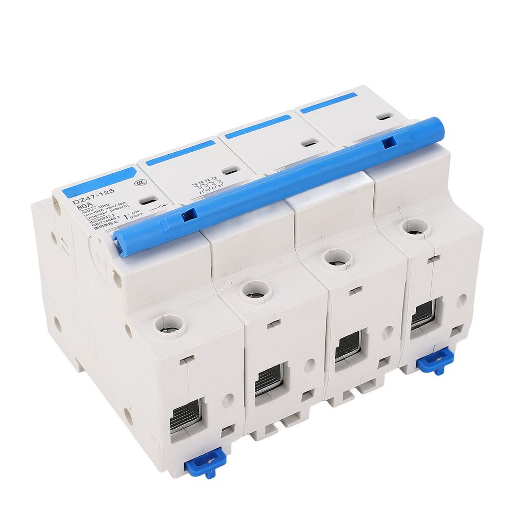 Автоматический выключатель для монтажа на DIN-рейку 4 полюса 400 В 80 А Универсальная защита безопасности Огнестойкий Разъединитель