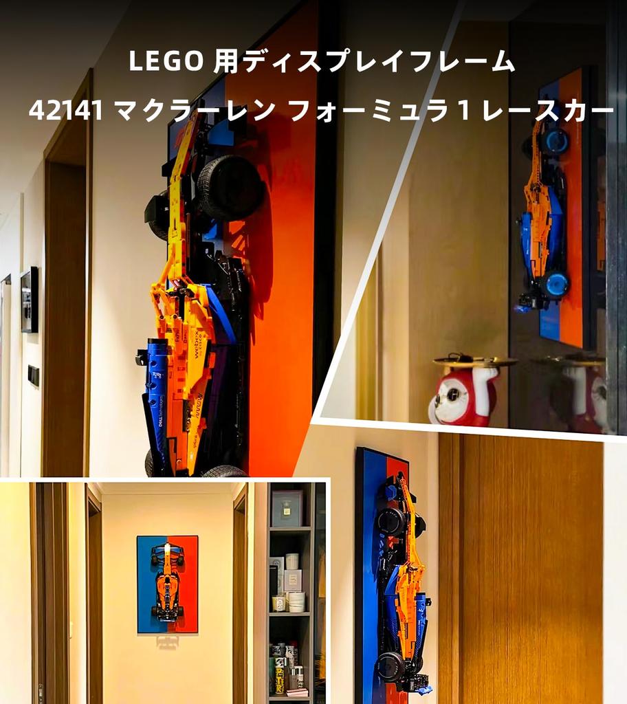 Sungvool Display Wallboard for Lego 42141 F1 Technic McLaren Formula 1 Racing Decorative Paintings for Display Wallboard for Lego Model Display