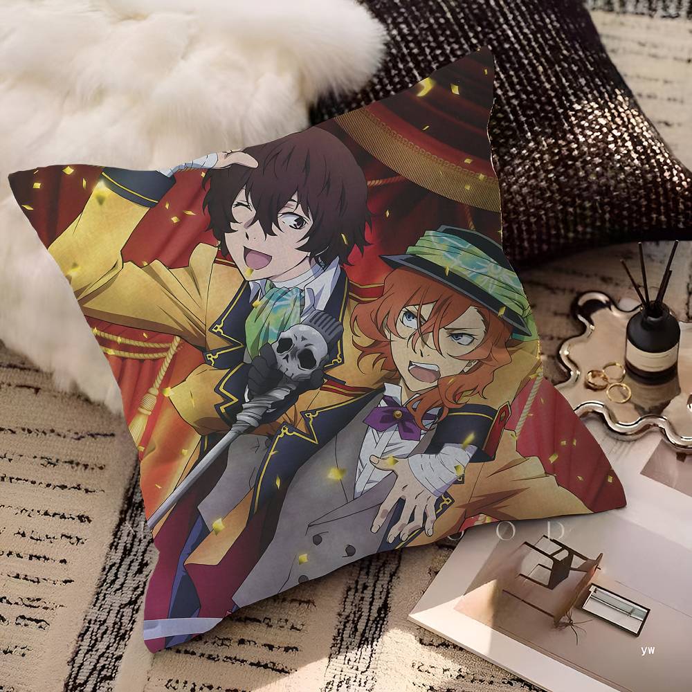Мультяшная Фигурка Bungo Stray Dogs Наволочка Мультяшный Подарок Чехол для Подушки Спальня Дом Диван Стул Сиденье Декор Наволочка