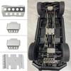 Stainless Steel Metal Bumper Chassis Armor Protection Skid Plate for LC79 1/10 86160 RC Car Upgrade OP Accessories