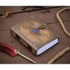Handmade Triple Moon Leather Journal Diary With Lock Closure For Birthday Gift