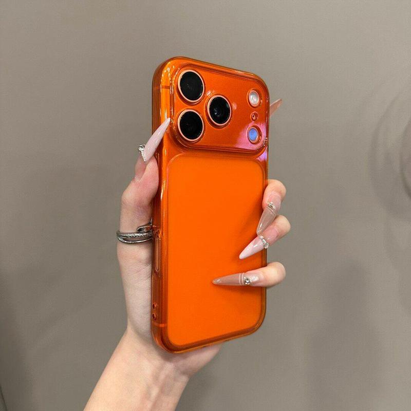 Luxury Transparent Soft TPU Phone Case For iPhone 11 12 13 14 15 16 17 Pro Max Shockproof Clear Bumper Back Cases Cover