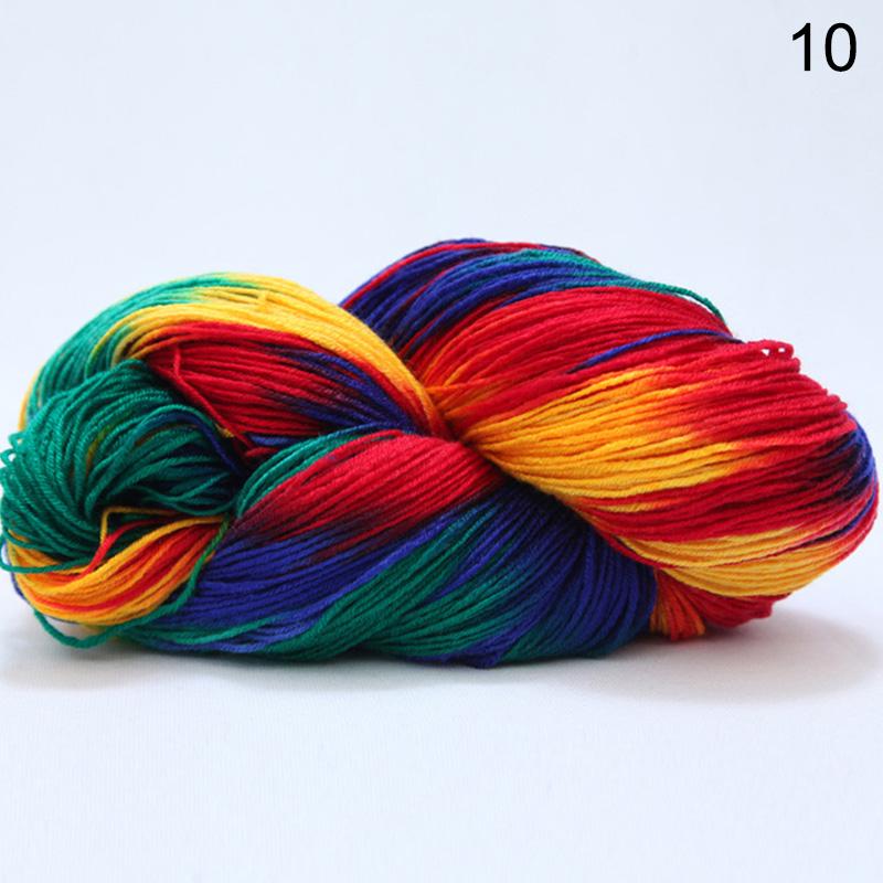1Roll DIY Yarn Multicolor Knitting Wool Hand Crocheted Cotton Wool Yarn Baby Scarf Soft Warm
