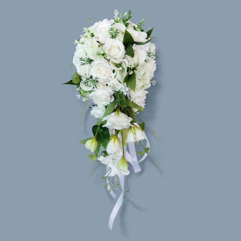 Новый искусственный цветок капли воды розы пионы свадебный букет невесты романтический держащий цветок невесты свадебные букеты букет подружки невесты