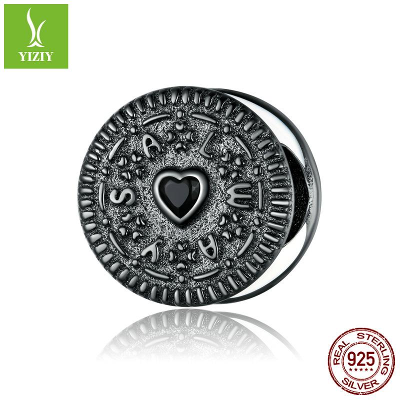 Еда Десерт Послеобеденный чай Коллекция шоколадных бусин Карта, Летний напиток Серебряные бусины 925 пробы